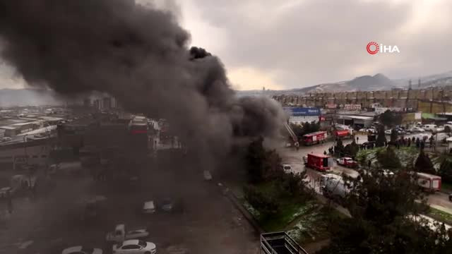 Bursa'da yağ deposunda yangın!