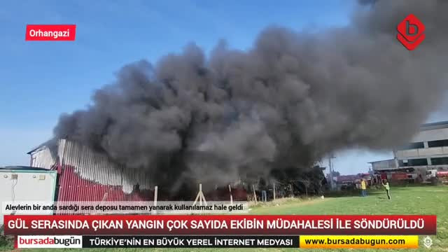 Bursa'da korkutan yangın! Kara dumanlar gökyüzünü kapladı...