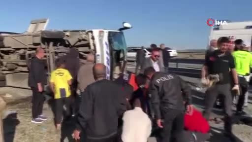 Elazığ-Diyarbakır kara yolunda feci kaza
