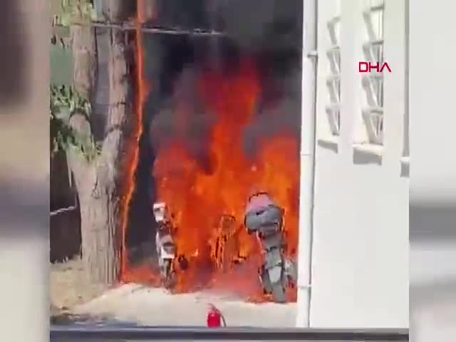 Bursa'da okul bahçesinde panik anları! Kullanılamaz hale geldi