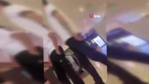 AVM'de dehşet anlar: Çıkartırsam gırtlağına sallarım