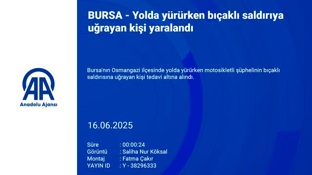 Bursa'da yolun ortasında boğazından bıçaklandı!