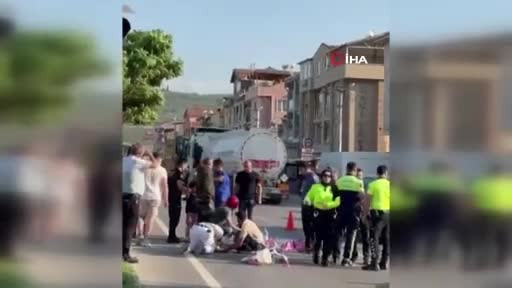 Bursa'da yürek sızlatan kaza! Anne ile çocuğa...
