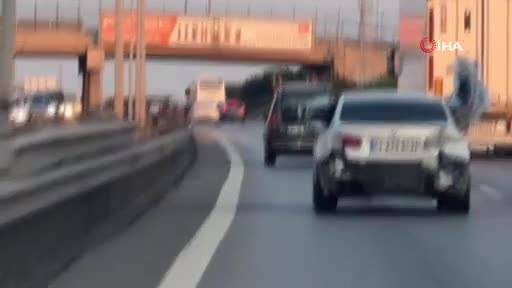Trafikte ilginç görüntü