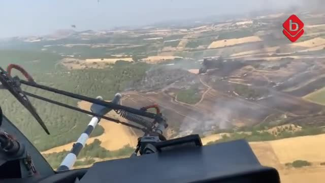 Bursa'nın bir ilçesinde daha yangın! Havadan karadan müdahale ediliyor... - 2