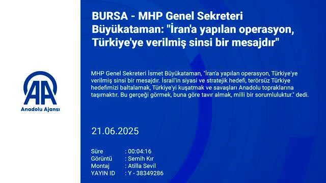 MHP'li Büyükataman'dan çarpıcı açıklama: "Türkiye'ye verilen sinsi mesaj..."