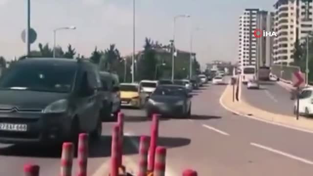Gaziantep'te 'kaynak' yapan sürücülere 4 milyon TL ceza