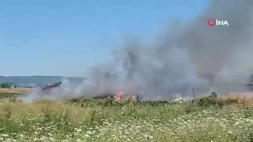 Bursa'da çiftlikte çıkan yangın 3 yere sıçradı!