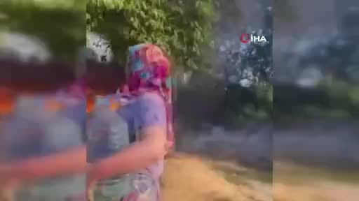 Bursa'da bahçede bir anda alev topuna döndü!