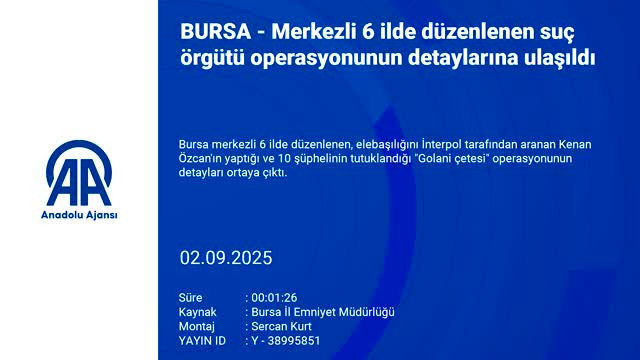 Interpol'ün aradığı Golani çetesinin sonunu Bursalı vatandaş getirdi...