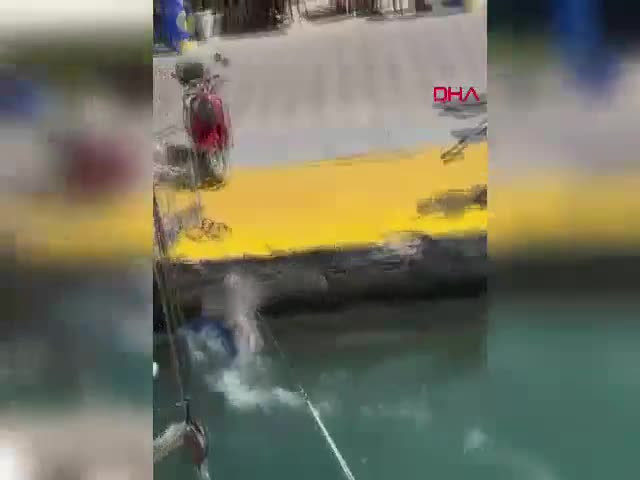 Nesli tükenmekte olan balığı zıpkınla vurdular, cezayı yediler! O anlar kamerada...