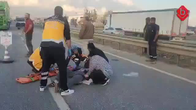Bursa'da motosiklet kazası! Genç kız ağır yaralı...