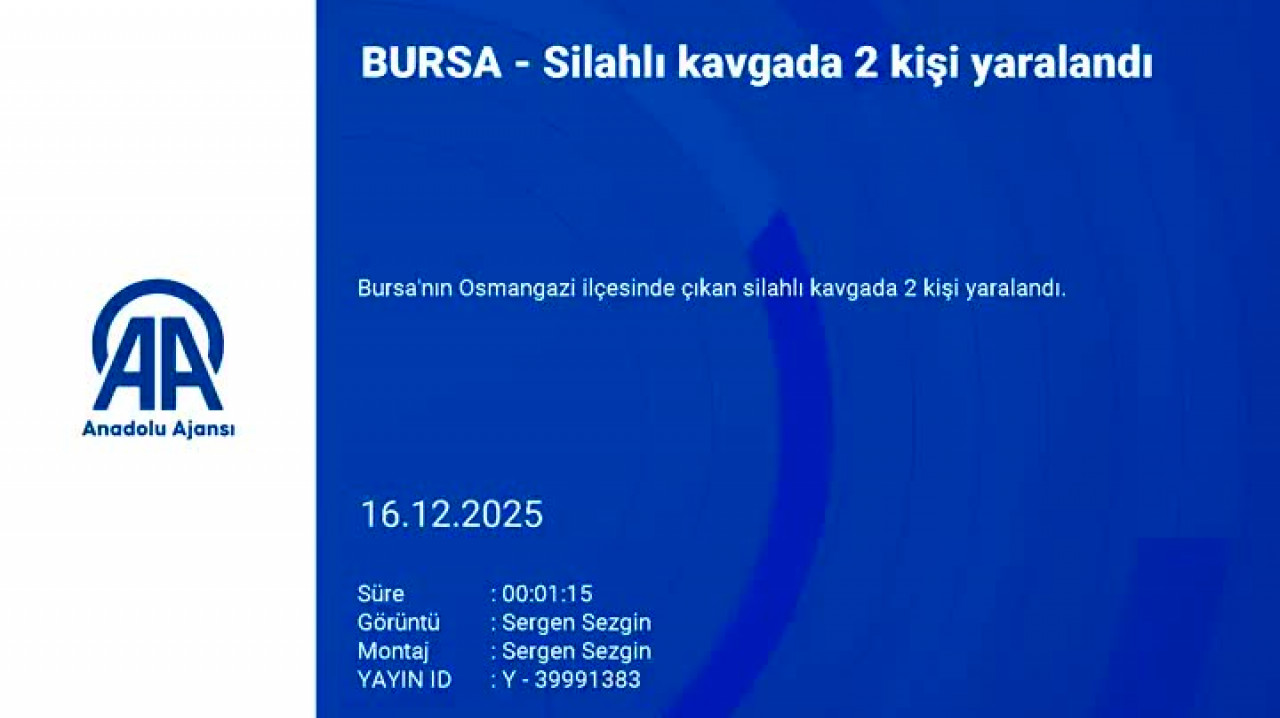 Bursa'da gece yarısı silahlar konuşmuştu! Acı haber geldi