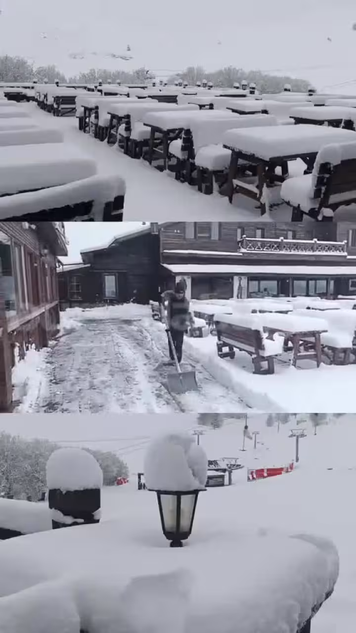 Bursa'da bahar karı! Ortalama 25 cm...