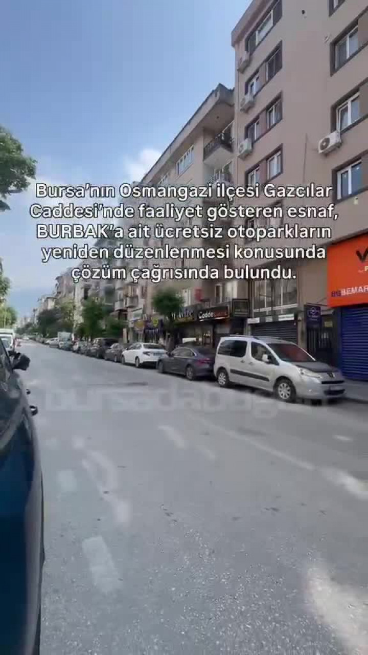 Bursa'da esnafın otopark çağrısı: "Düzenleme getirilmeli..."