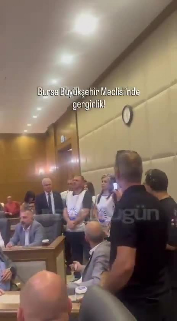 Bursa Büyükşehir Meclisi'nde gerginlik! Sendika salondan çıkarıldı