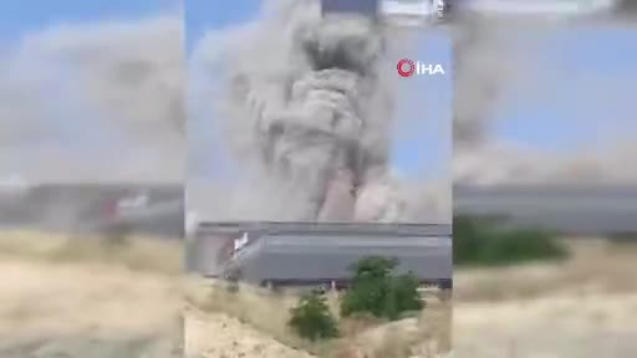 Demir çelik fabrikasında korkutan patlama!