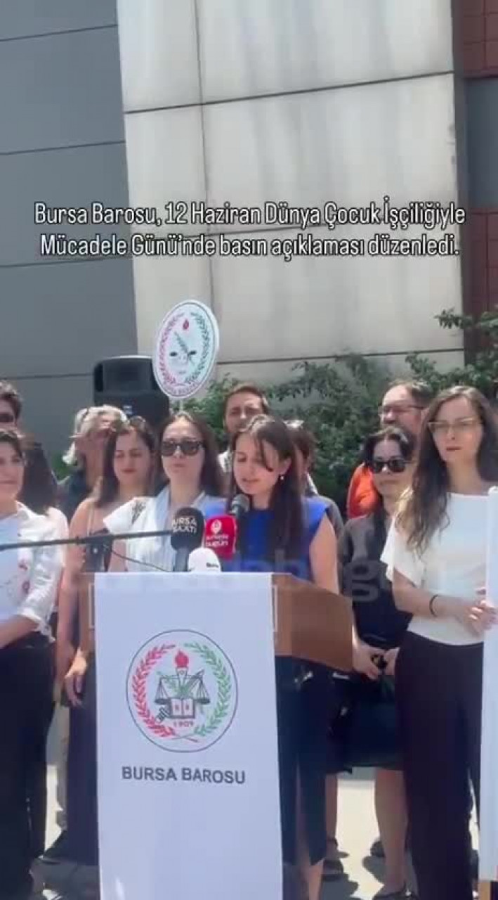 Bursa Barosu'ndan çocuk işçiliğine karşı sert çıkış: "Çocukların yeri okuldur"