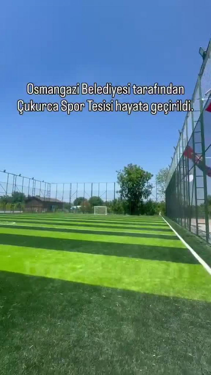 Bursa'ya yeni spor tesisi! Futbol ve basketbol sahası...
