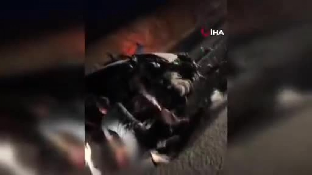 İki aracın kafa kafaya çarpıştığı kazada can pazarı! Sürücü "Öldürün beni" diye bağırdı...