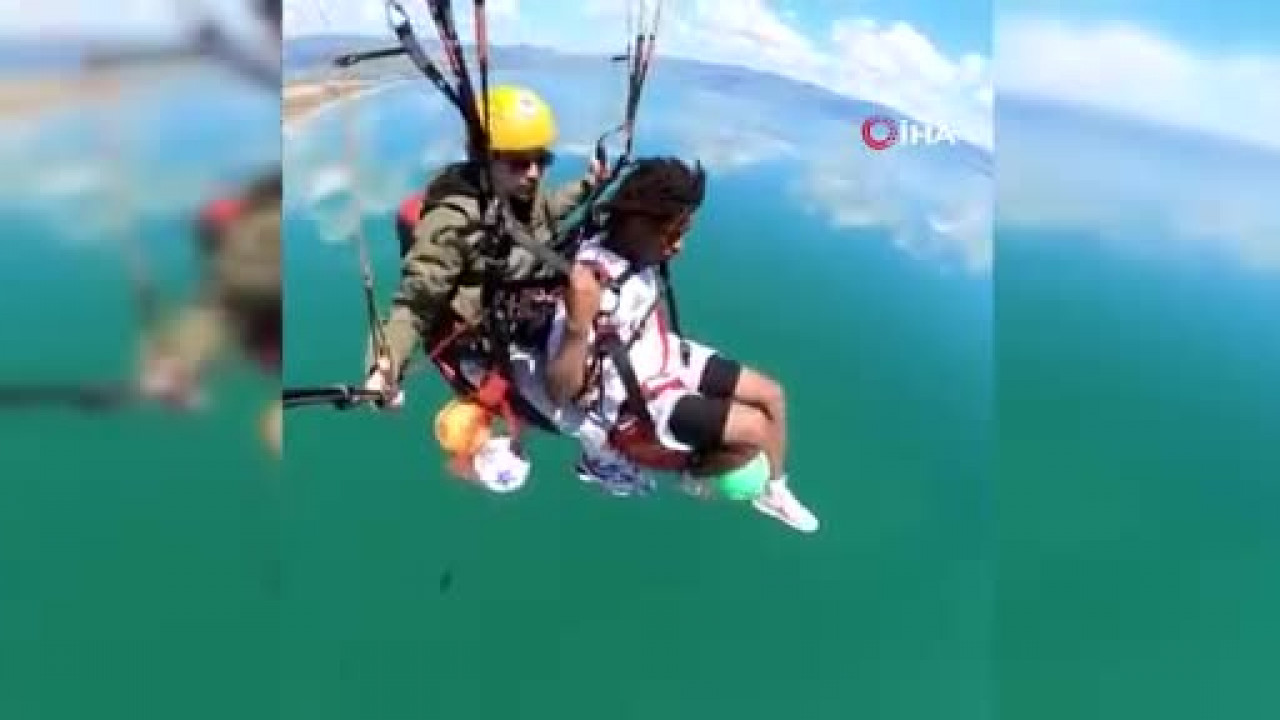 İznik Gölü üzerinde nefes kesen görüntü! "Yerli Camavinga" yine olay oldu