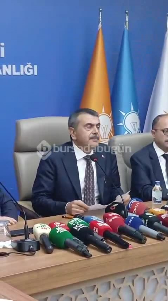 Bakan Tekin Bursa'nın eğitim karnesini açıkladı!