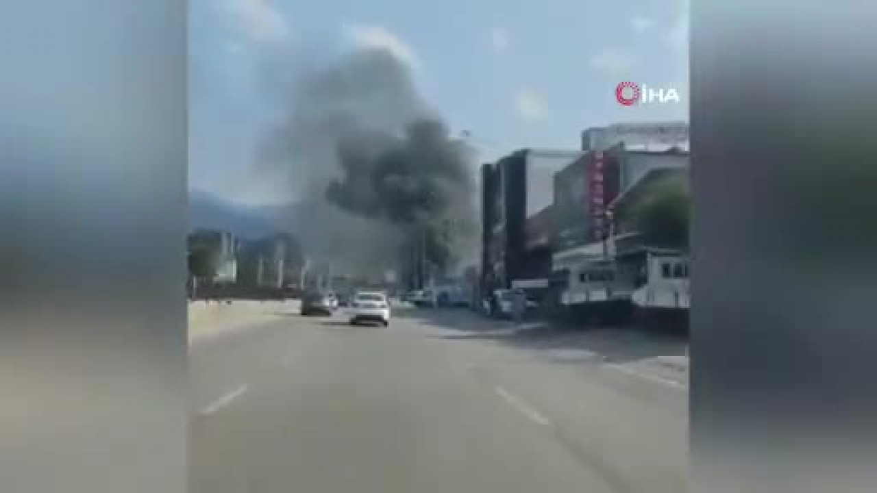Bursa'da korku dolu anlar! Yangın dumanları gökyüzünü kapladı...