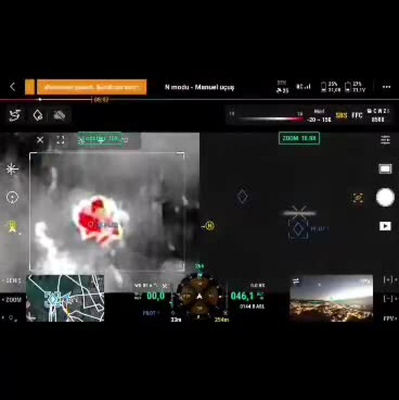 Ormanda kaybolan yaşlı kadın termal drone ile bulundu!