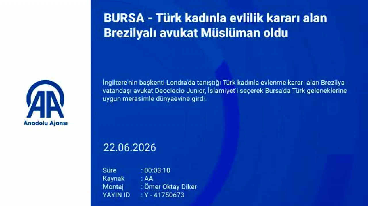Bursa'daki düğünde herkesin gözleri doldu! Brezilyalı baba Türkçe kız istedi