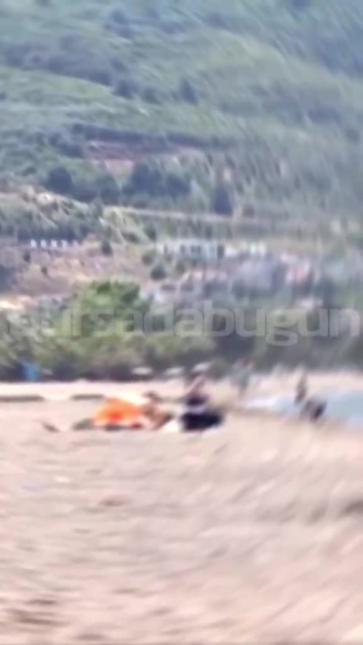 Bursa'nın ünlü sahilinde tepki çeken görüntü! Ailelerin gözü önünde...