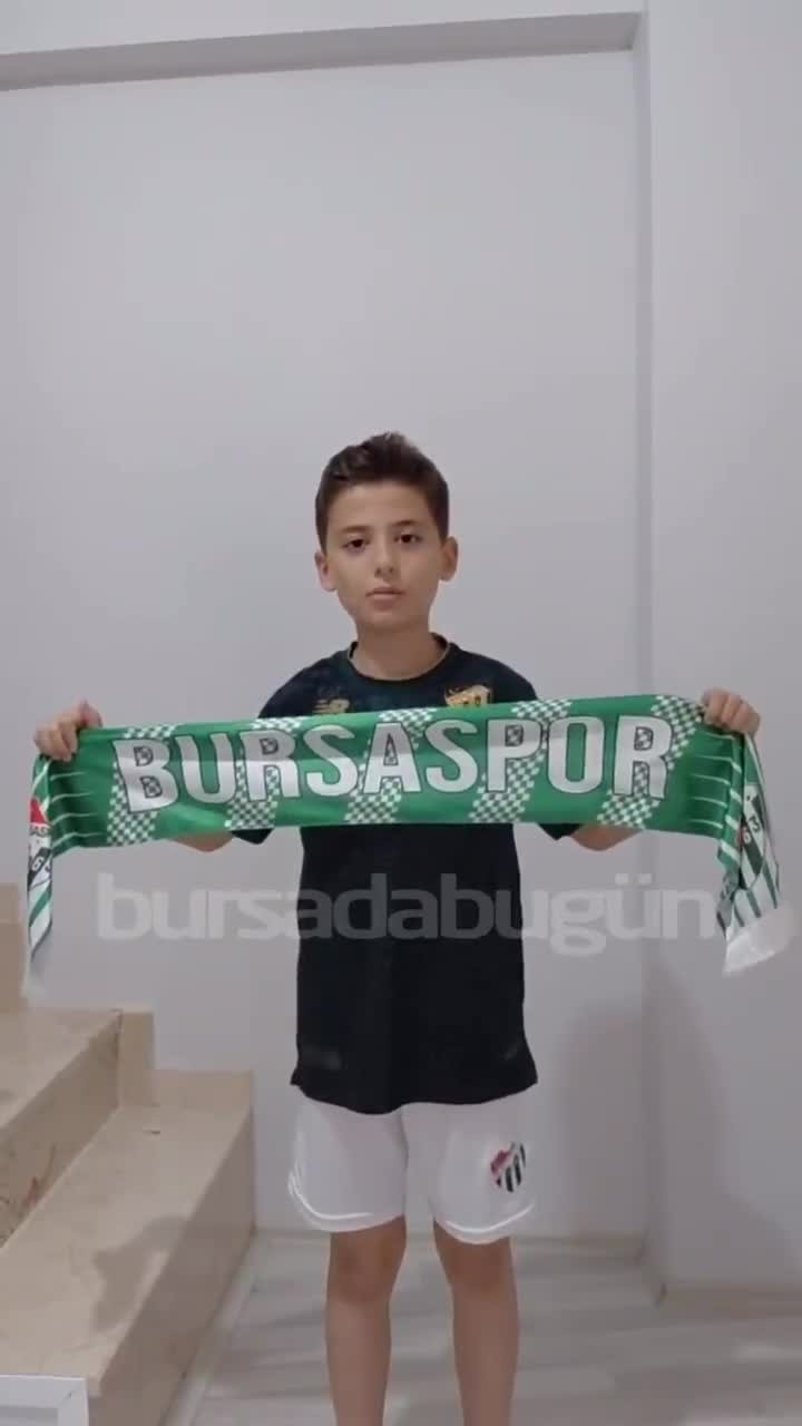 Minik Bursaspor taraftarından Başkan Çelik'e davet: 'Beni çok mutlu edersin'