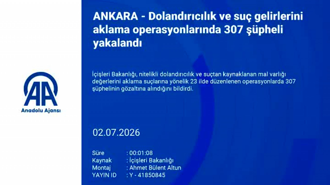 Bursa dahil 23 ilde operasyon! 307 şüpheli yakalandı