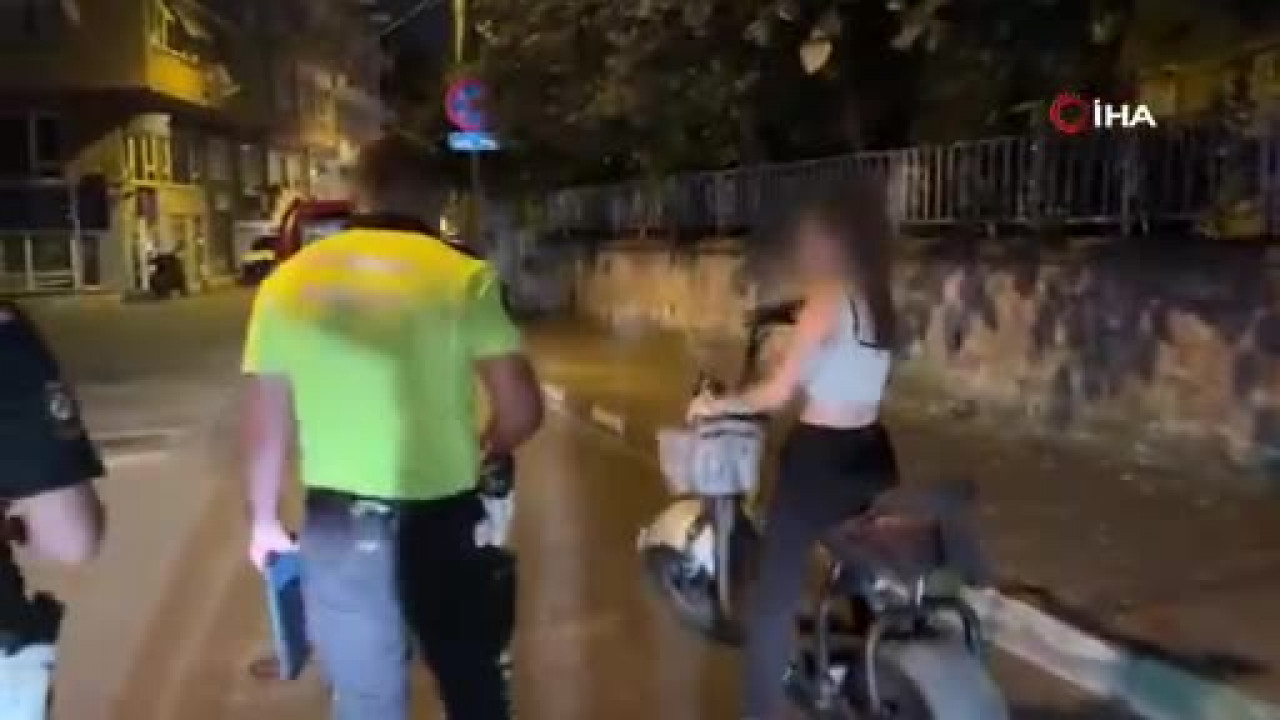 Elektrikli bisiklet sürücüsü alkollü çıktı, "Eve gidiyordum" dedi