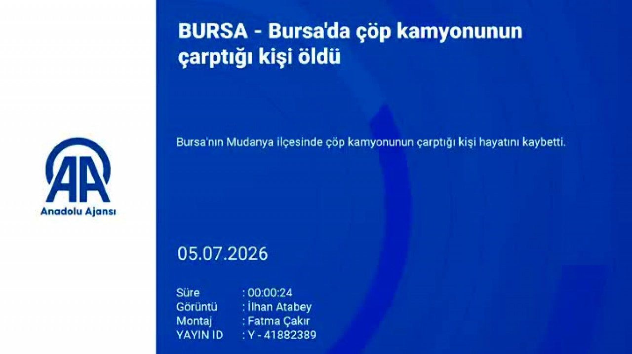 Bursa'da feci kaza! Çöp kamyonunun çarptığı 70 yaşındaki yaya hayatını kaybetti