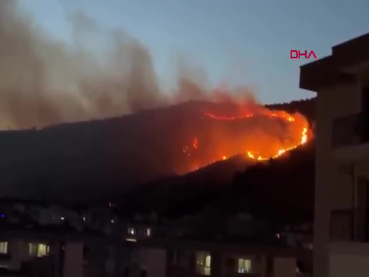 İzmir'de otluk alanda yangın çıktı! Ekiplerin müdahalesi sürüyor...