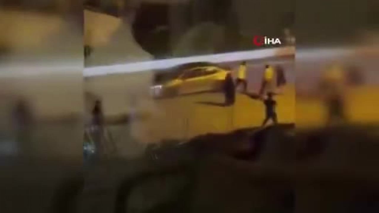 Bursa'da aileler arasında meydan muharebesi kamerada