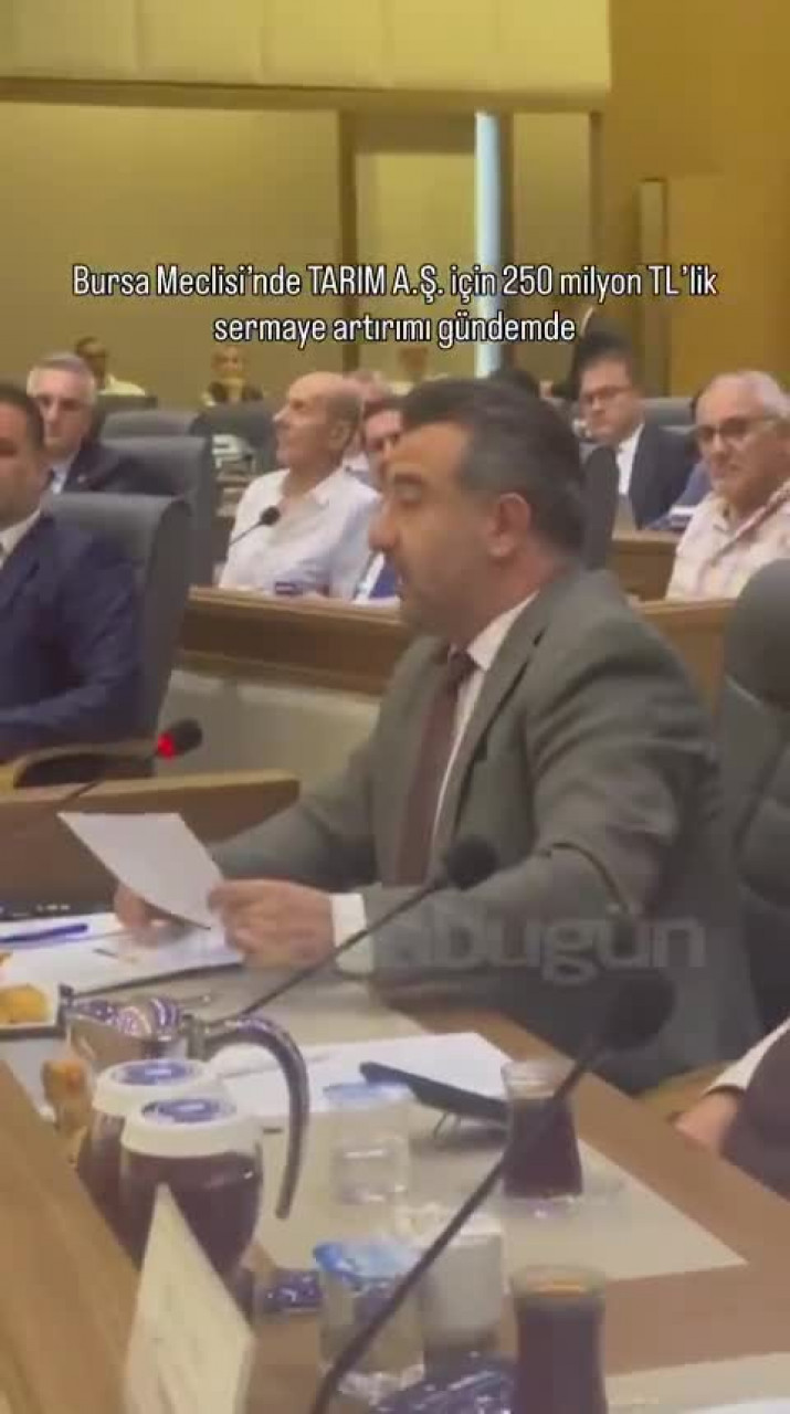 Bursa Meclisi'nde TARIM A.Ş. 250 milyon TL'lik sermaye artırımı gündemde!