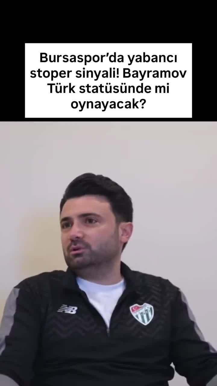 Bursaspor'da yabancı stoper sinyali! Bayramov Türk statüsünde mi oynayacak? Başkan Çelik açıkladı