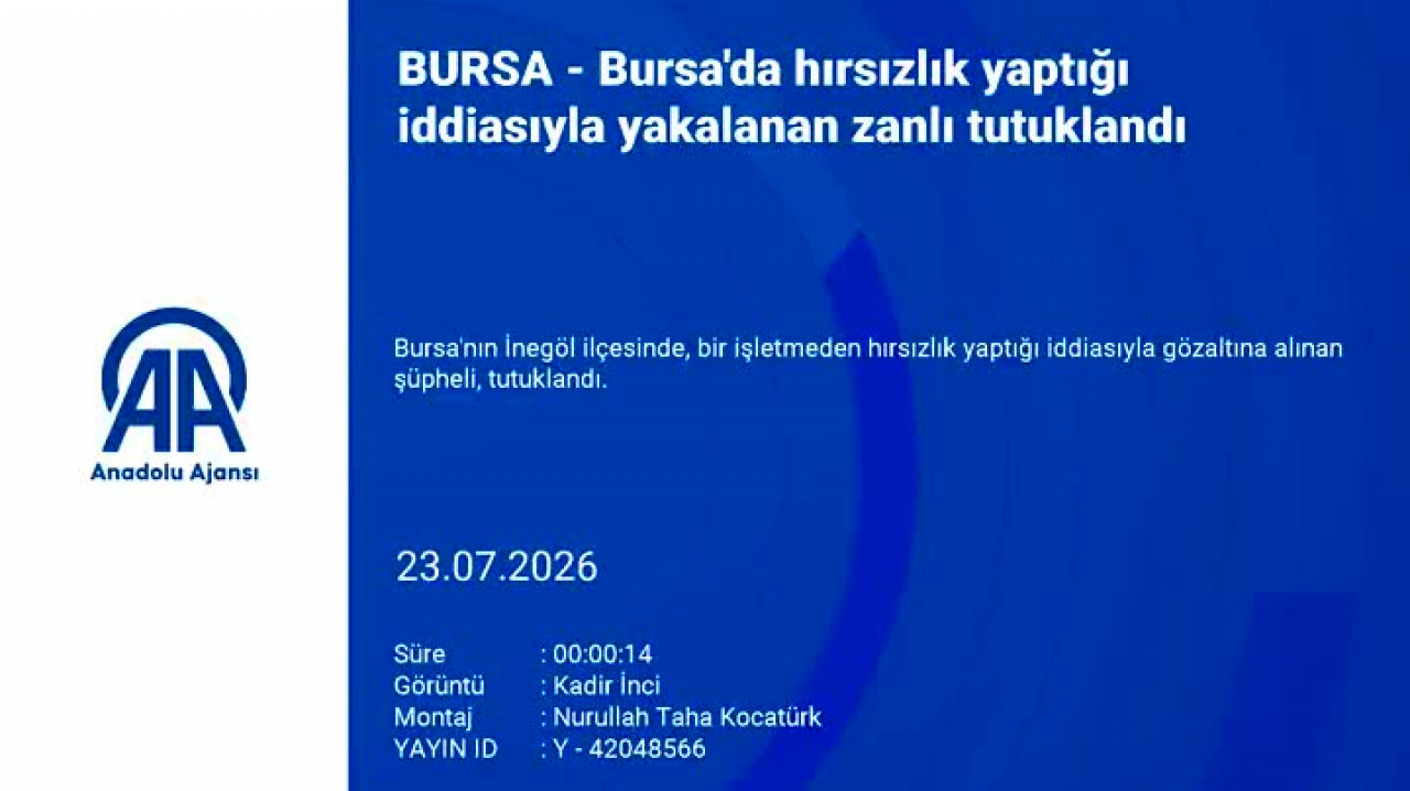 Kameralar ele verdi! Bursa'da bakır hırsızı tutuklandı