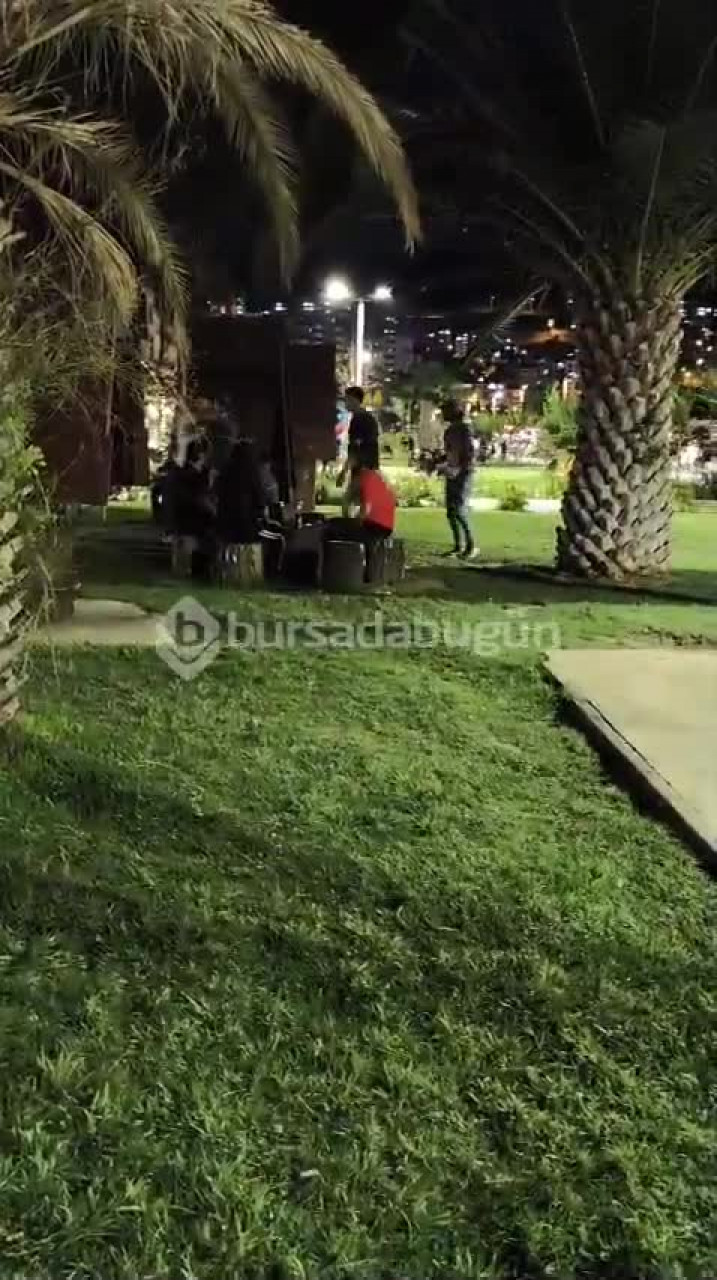 Bursa'da sahil kenarında ortalık karıştı!