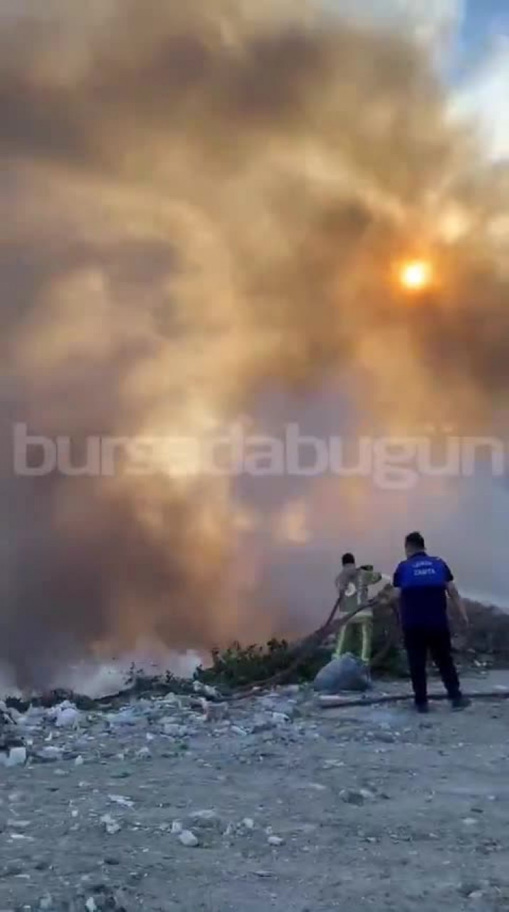 Bursa'da bir yangın daha! Ormanlık alan sıçramadan söndürüldü...