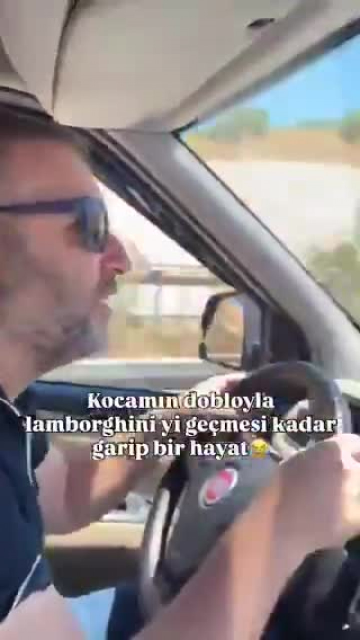 Doblo ile Lamborghini'yi solladı! Tepkisine bakın...