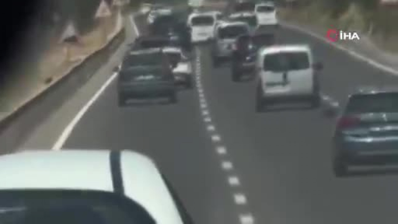 Bursa'da makas atan sürücüye ağır fatura!