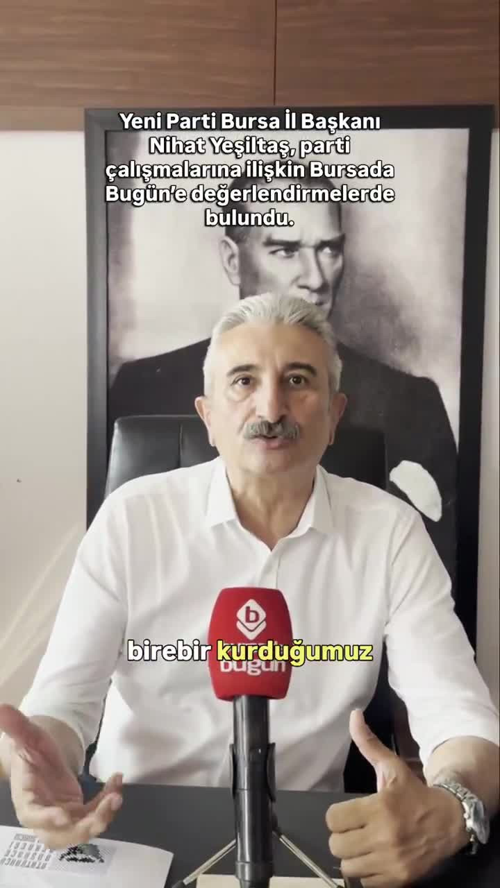 Yeni Parti İl Başkanı Yeşiltaş'tan Bursa mesajı: "Her sokakta, her ilçede olacağız"
