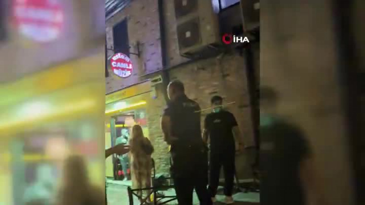 Tarihi Arapşükrü Sokağı'nda kavga kamerada