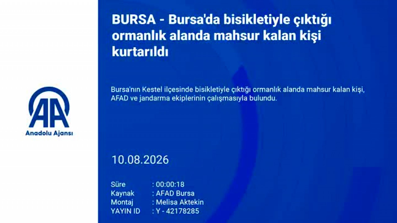 Bursa'da ormanlık alanda yardım çağrısı: Ekipler kısa sürede ulaştı