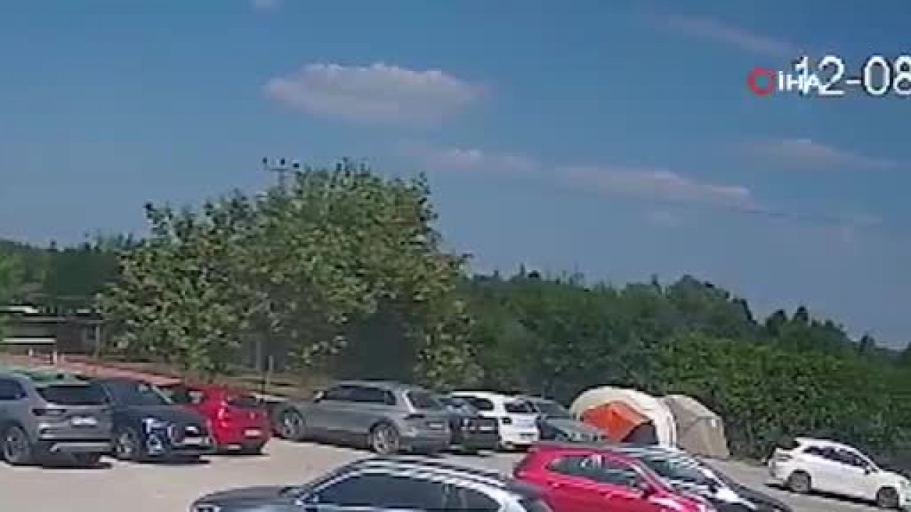 F-16 uçağının düşme anı kamerada!