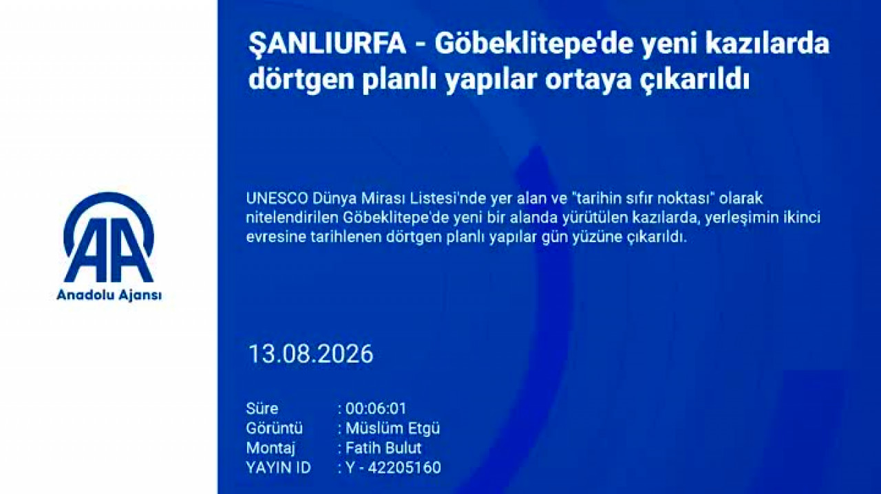 Göbeklitepe'nin bilinmeyen bölümü gün yüzüne çıkıyor! Kazı çalışmaları başladı...