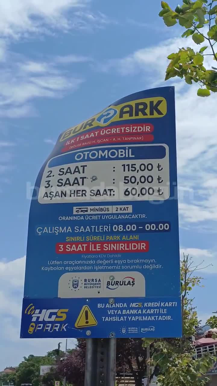 Bursa'da otopark kullanan sürücüler dikkat! Tabelalar yerini aldı