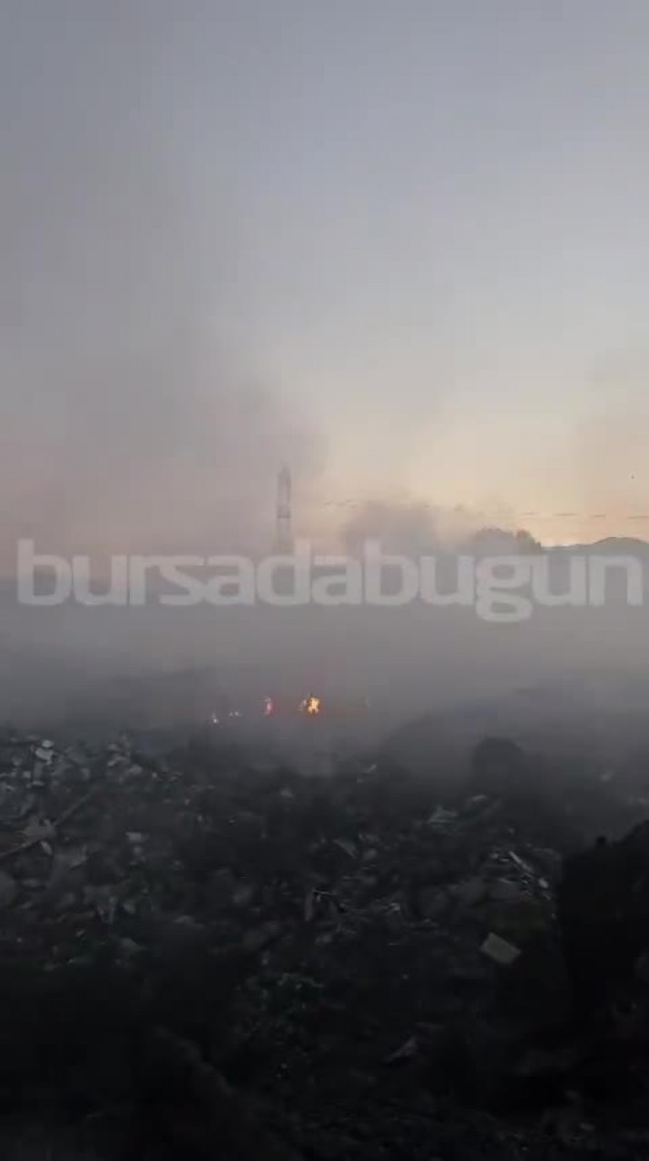 Bursa'da aynı bölgede bir yangın daha! İtfaiye ekipleri olay yerinde...